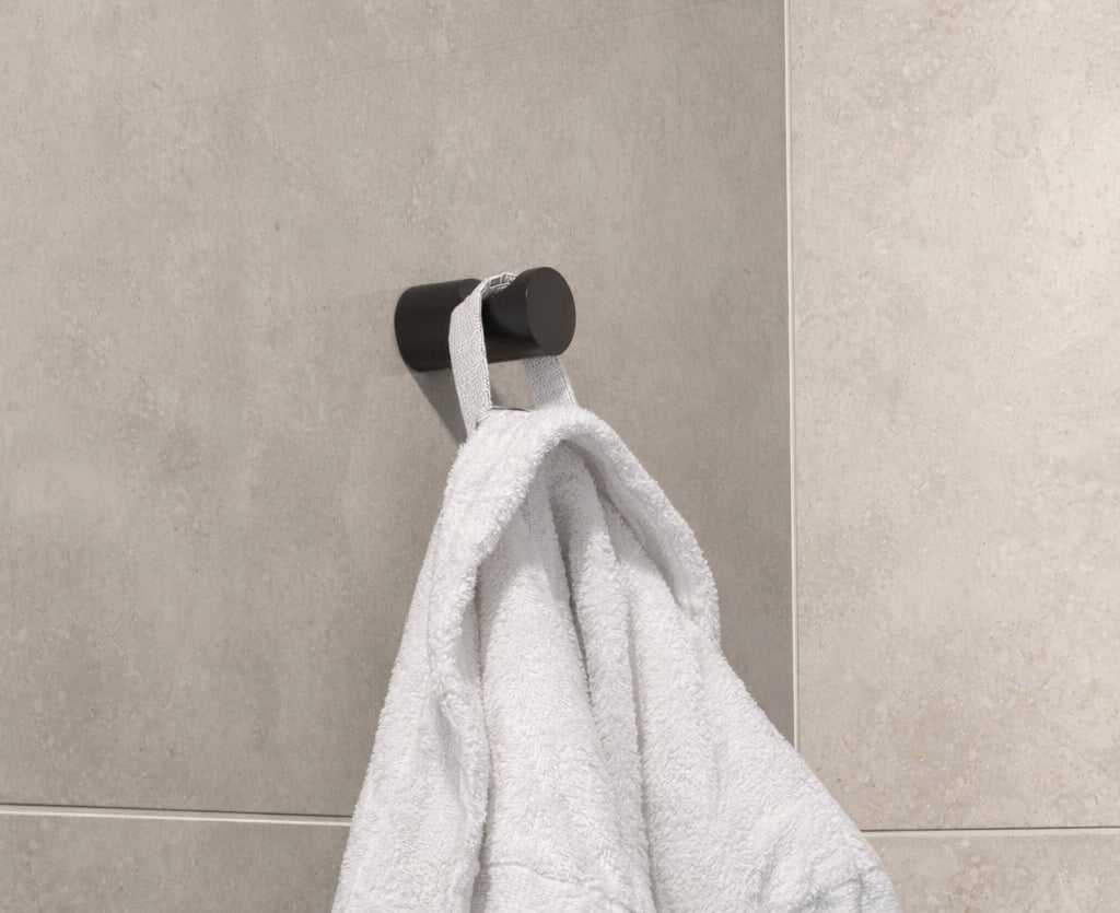Pure Form 04-3501BLK Robe Hook Lifestyle